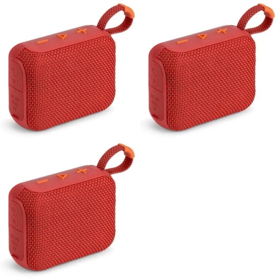 Katigan 3-Pack Outdoor Portable Bluetooth Speaker Set with Plug-in Capability ABS