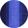 thumbnail image 1 of Ahgly Company Indoor Round Abstract Purple Contemporary Area Rugs, 4' Round, 1 of 4