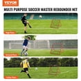 thumbnail image 6 of VEVOR Soccer Rebounder Rebound Net, Kick-Back 39"x39", Portable Football Training Gifts, Fully Adjustable Angles Goal Net, Aids & Equipment for Kids Teens & All Ages, Easy Set Up & Perfect Storage, 6 of 9