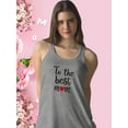 thumbnail image 2 of To The Best Mom Text Racerback Tank Women -Image by Shutterstock, Female Large, 2 of 4