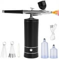 thumbnail image 1 of Binwennn Air Compressor Accessories Kit Air Hose Nozzle Tire Inflator Nozzle Kit Rechargeable Cordless Compressor Auto Handheld Set Portable Wireless Air Brush For Barber Cake Makeup, 1 of 7