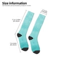 thumbnail image 2 of Xecao Blue And Turquoise Print Compression Socks for Both Men And Women for Running, Travel, Flight, Nurse, 2 of 6