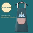 thumbnail image 2 of Fashion Waterproof Oil Proof Apron Female Kitchen Cooking Household Protect, 2 of 2