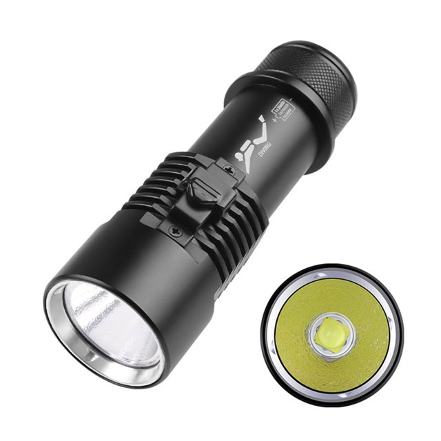 Flashlight Submersible Light Magnetic Switch Lighting Equipment for Aluminum Alloy Spotlight Heavy Duty Deep Sea Exploration Emergency Lamp Yellow Light