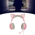 thumbnail image 1 of Auriculares Micrófonos, Cómodos auriculares de Juego de Diseño de Orejas para Gatos Voz Transparente para el Hogar, 1 of 7