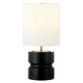 thumbnail image 3 of Evelyn&Zoe Pax 27" Tall Table Lamp with Fabric Shade, Matte Black/Brass, 3 of 7