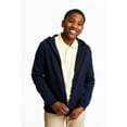 thumbnail image 3 of French Toast Boys' Fleece Hooded Sweatshirt Navy S (6/7), 3 of 5