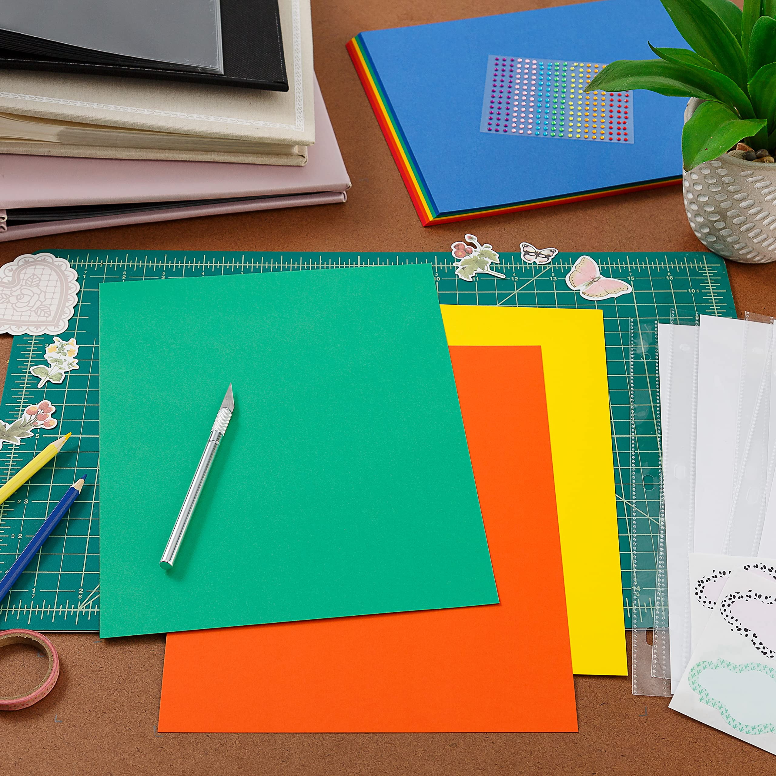 Park Lane 8.5x11 Cardstock - 65lb, Double Sided, 50 Sheets, Greens