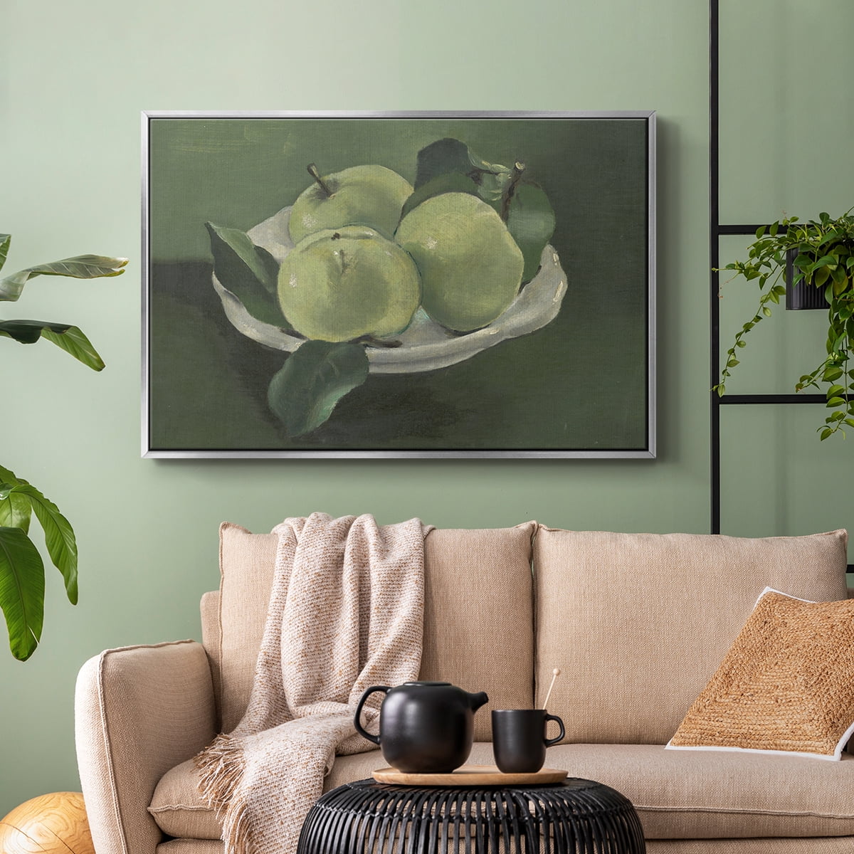 Vintage Botanical Print-LXXXVII By Wexford Home Framed in Silver Wood Gallery Wrapped Canvas 27 in. x 41 in.