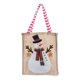 thumbnail image 2 of pstuiky Bolsa de regalo pequeña con adornos navideños, bolsa para la víspera de Navidad, bolsa para dulces, bolsa de regalo navideña de lino con asa., 2 of 3