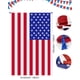 thumbnail image 5 of Set de disfraces Hikkcos con la bandera estadounidense del 4 de julio para adulto, 5 of 7