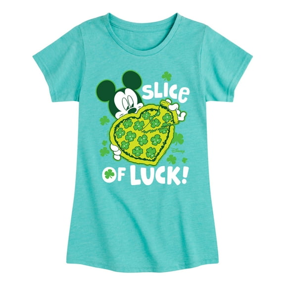 Disney - Slice Of Luck - Toddler And Youth Girls Short Sleeve Graphic T-Shirt