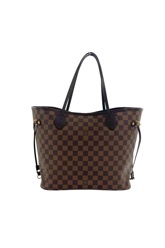 Pre-Owned LOUIS VUITTON Neverfull MM Damier Leather Tote Bag/Handbag, Brown, 29442