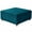 Dark Cyan, variant on T-Shape Jacquard Square Stool Cover Ottoman Stool Cover Elastic Sofa Footrest Slipcovers for Living Room Office Home Decor