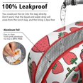 thumbnail image 3 of Sac à Lunch Mignon pour Amateurs de Fraises Design Fruits et Fleurs Kawaii Sac Isotherme Réutilisable, 3 of 6