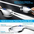 thumbnail image 4 of Shower Head 7 Spray Functions Saturating Spray Handheld Multifunctional Shower, 8-Mode Waterfall Spray, Home Gym Hotel Bathroom Use, Portable Foldable Lightweight, Chrome Finish, for Bedroom, 4 of 9