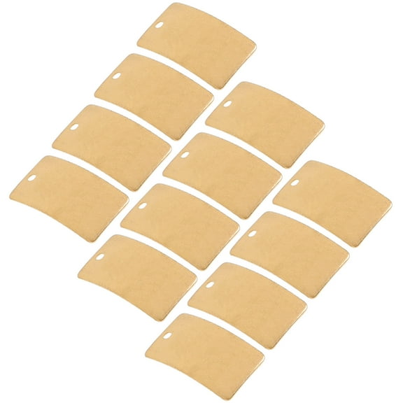 WHAMVOX Metal Sheets for Crafts Brass Plates for Diy Crafts Golden 1.80X1.00X0.04In 25Pcs