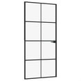 thumbnail image 2 of vidaXL Interior Door Black 36.6"x79.3" Tempered Glass&Aluminum Slim, 2 of 2