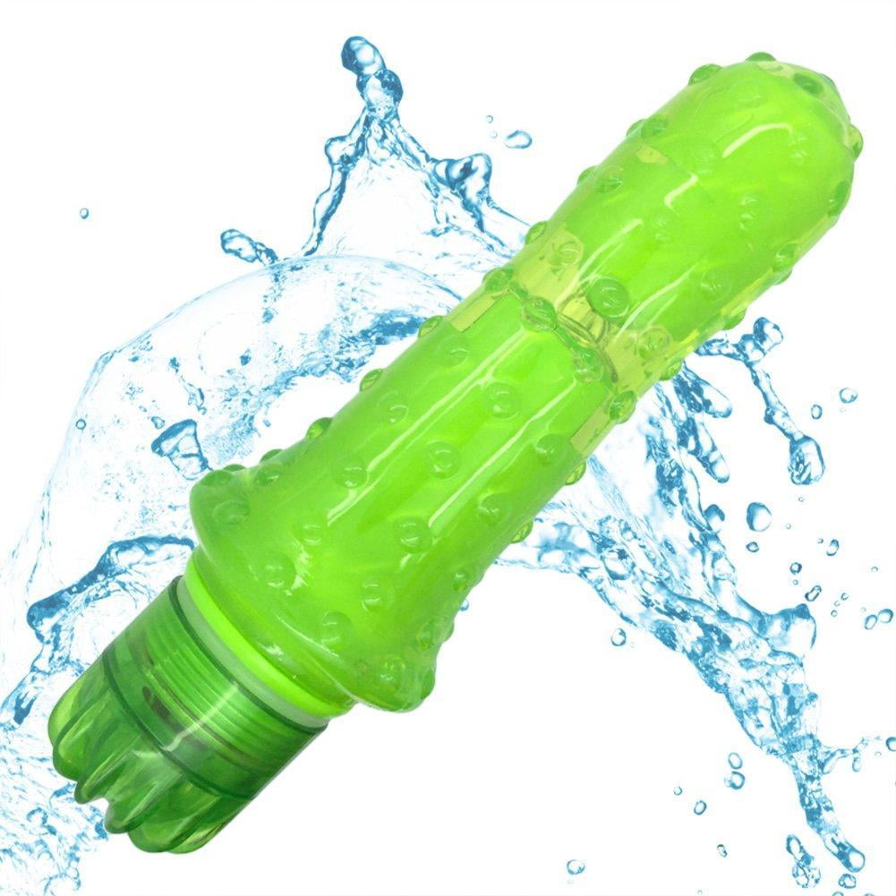 Pink B.O.B. Textured Multi-Speed Waterproof Beginner Vibe - Green