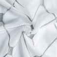 thumbnail image 5 of Topfinel White Sheer Curtains 96 inch Long Geometric Grey Embroidered Diamond Grommet Window Curtains for Living Room Bedroom,Tulle Window Drapes, Light Weight Soft Boho Curtains,54x96 inch,2 Panels, 5 of 7