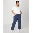 thumbnail image 5 of Hanes Just My Size EcoSmart Women's Fleece Sweatpants, Open Leg, 30.5" (Plus ) Navy Heather 4X, 5 of 10