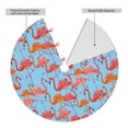 thumbnail image 2 of Yiaed Flamingo Print Christmas Tree Skirt , Tree SkirtsTree Mat for Christmas Winter Holiday Indoor Decorations-36", 2 of 7
