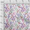 thumbnail image 2 of oneOone Polyester Spandex White Fabric Floral Craft Projects Decor Fabric Printed By The Yard 56 Inch Wide, 2 of 4