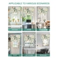 thumbnail image 5 of Eucalyptus Leaves Tie Up Curtains for Windows 45 Inch Length Balloon Curtains Kitchen Adjustable Balloon Window Shade Farmhouse Sage Green Leaf Floral Plants Tie Up Bathroom Curtain Window 34"x45", 5 of 6