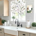 thumbnail image 5 of Botanical Flower Balloon Curtains 63 Inch Length for Living Room/Bedroom, Spring Watercolor Floral Leaf Plant Rod Pocket Privacy Door Curtains Decorative Tie Up Shade for Window 52"x63", 5 of 8