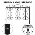 thumbnail image 5 of Amagabeli Decorative Garden Fence 24"Hx 24"W 5 Panels Outdoor Black Thicken Metal Wire Fencing Rustproof Landscape Patio Flower Bed Animal Dogs Barrier Border Edge Section Panels Black, 5 of 8