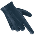 thumbnail image 4 of Men's Genuine Leather  Unlined Dress Gloves, Made With Genuine Sheep Skin Leather Lined Teal Blue X-Large, 4 of 5