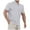 Gray, variant on Kaemgyyd Tops for Men Short Sleeve Casual Business Dressy Golf Shirt Solid Color Comfy Soft Collared Tee