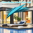 thumbnail image 2 of Patio Umbrella | 9ft Cantilever Tilt for Outdoor Patio, UPF 50+ Protection, Base Not Included | Aluminium | Square, 2 of 9