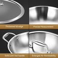 thumbnail image 4 of LOLYKITCH Tri-ply Stainless Steel Stir Fry Wok Pan with Lid,11 inch Jumbo Cooker,Induction Wok,Dishwasher and Oven Safe., 4 of 7