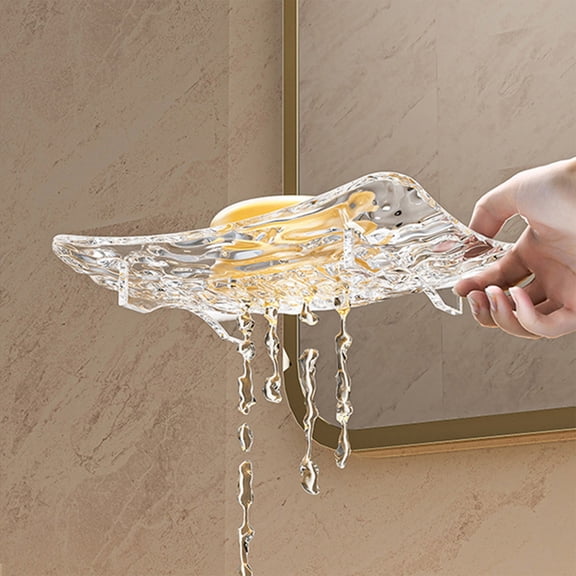 Specollect Bathroom Soap Dishes with Drain Spout-Bathroom and Kitchen Sink Organizer,Sponge Holder,Dish Soap Tray,Perfect for Dispenser,Scrubber,Bottle,Cup on Sink or Counter