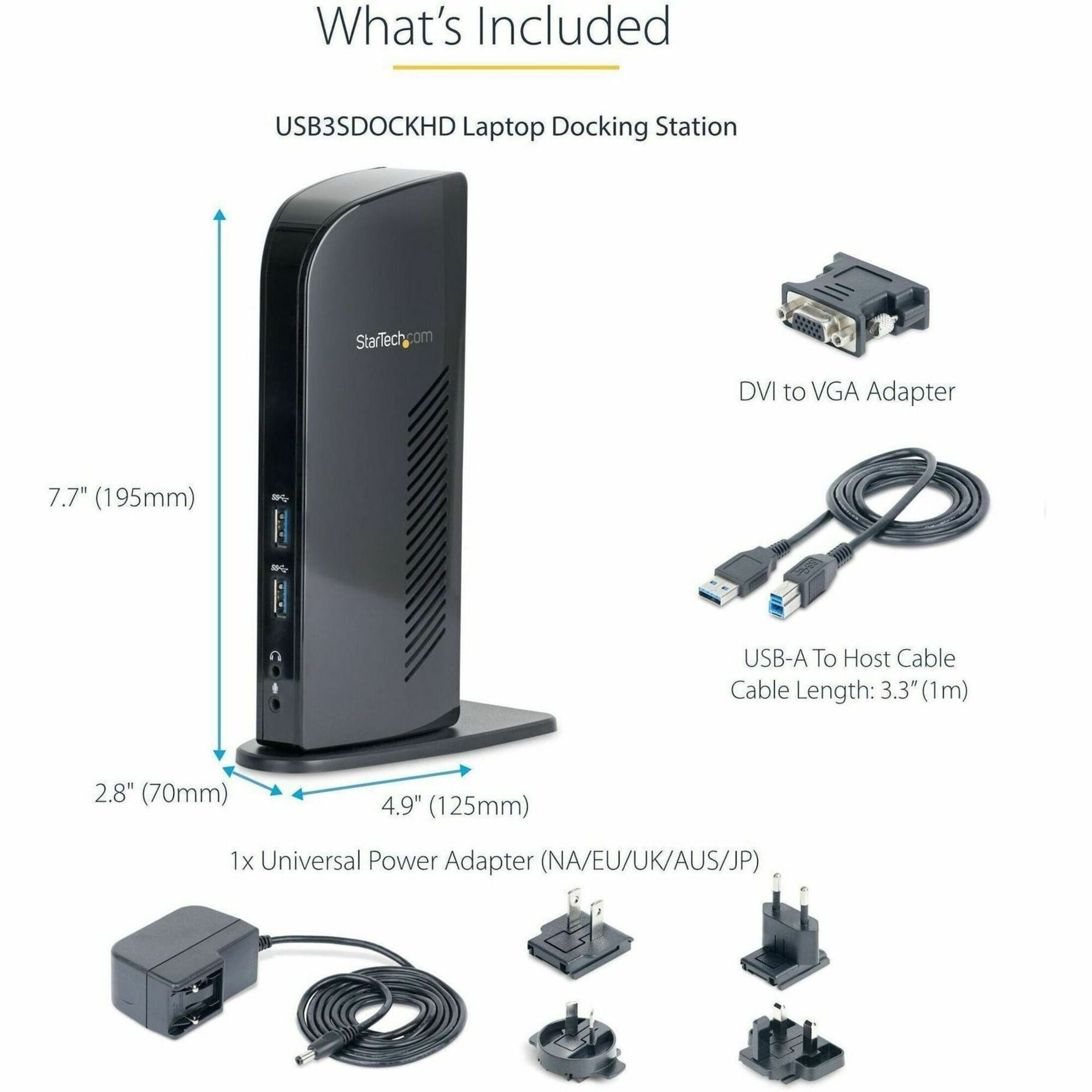 StarTech Universal USB 3.0 Laptop Docking Station