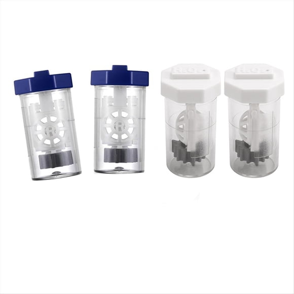 Estuche de 4 Piezas para Limpiador de Lentes de Contacto con Peróxido de Hidrógeno, Máquina para Lavar Lentes de Contacto, Tamaño de Viaje, con Ventilación Universal.