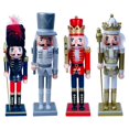 thumbnail image 1 of 4 figuras de Cascanueces de 12 pulgadas, decoración navideña, estilo granja, Año Nuevo., 1 of 9