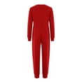 thumbnail image 4 of Oyolan Special Needs Adaptive Clothing for Children Long Sleeve Zip Back Jumpsuit Anti-Strip Romper Long Leg Bodysuit Red 14, 4 of 7