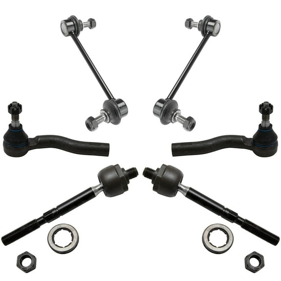 TRQ 6 Piece Steering Suspension Kit Inner Outer Tie Rods Sway Bar End Links PSA65061 Fits select: 2010-2012 FORD FUSION, 2010-2011 MERCURY MILAN