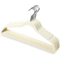 "Petite Size Linen Velvet Suit Hangers - 50 Pack