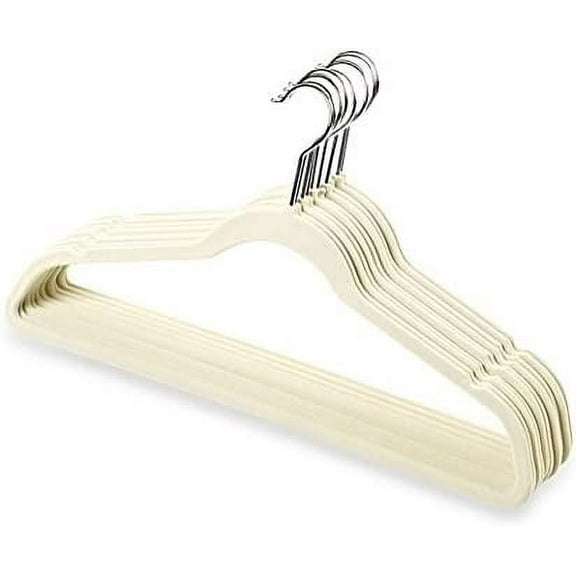 "Petite Size Linen Velvet Suit Hangers - 50 Pack