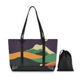 thumbnail image 7 of FORMRS Canvas Laptop Tote Bag for Women with 15.6" Computer Compartments Shoulder Handbag, Purple Mountain, 7 of 7