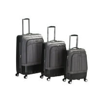 Rockland Luggage 3 Piece Milan Hybrid Softside/Hardside Luggage Set F136