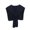 Black, variant on Knit Small Shawl Wrap For Women Solid Color Autumn Winter Versatile Casual Shoulder Warmer Trendy Knitted Yarn Scarf Cape Open Front Tie Knotted Cardigan Top Army Green