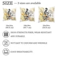 thumbnail image 4 of 2 Pack Throw Pillow Covers Music Note Staff Print Decorative Pillow Cases Home Decor Square 18x18 Inches Pillowcases, 4 of 7