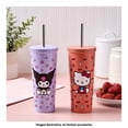 thumbnail image 4 of Vaso Hello Kitty de Doble Pared con Tapa y Popote de Acero Inoxidable de 700 ml., 4 of 4