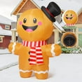 thumbnail image 3 of GOOSH Christmas Inflatable 6.2 FT Gingerbread Man Inflatable, Christmas Gingerbread Decorations with Built-in LEDs, Outdoor Christmas Decorations Clearance for Xmas Holiday Party Decor, 3 of 7
