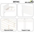thumbnail image 4 of Queen Size Bed Frame with Headboard and Footboard, Kids Platform Bed Frame Queen Size, Modern Platform Bed Frame for Kids, Girls, Boys(White), 4 of 11