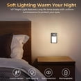 thumbnail image 7 of VST Motion Sensor Step Night Light, Rechargeable Battery Powered Led Light with Magnetic Suck Installation for Bedroom Hallway Stair Nursery Kids Room (2.68 inch 3000K 6Pack Black), 7 of 7